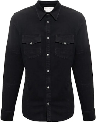 Alexander McQueen SS23 Black Long Sleeve Button-Up Shirt. 751667-QVY49-1000 Order Alexander McQueen SS23 Black Long Sleeve Button-Up Shirt. 751667-QVY49-1000