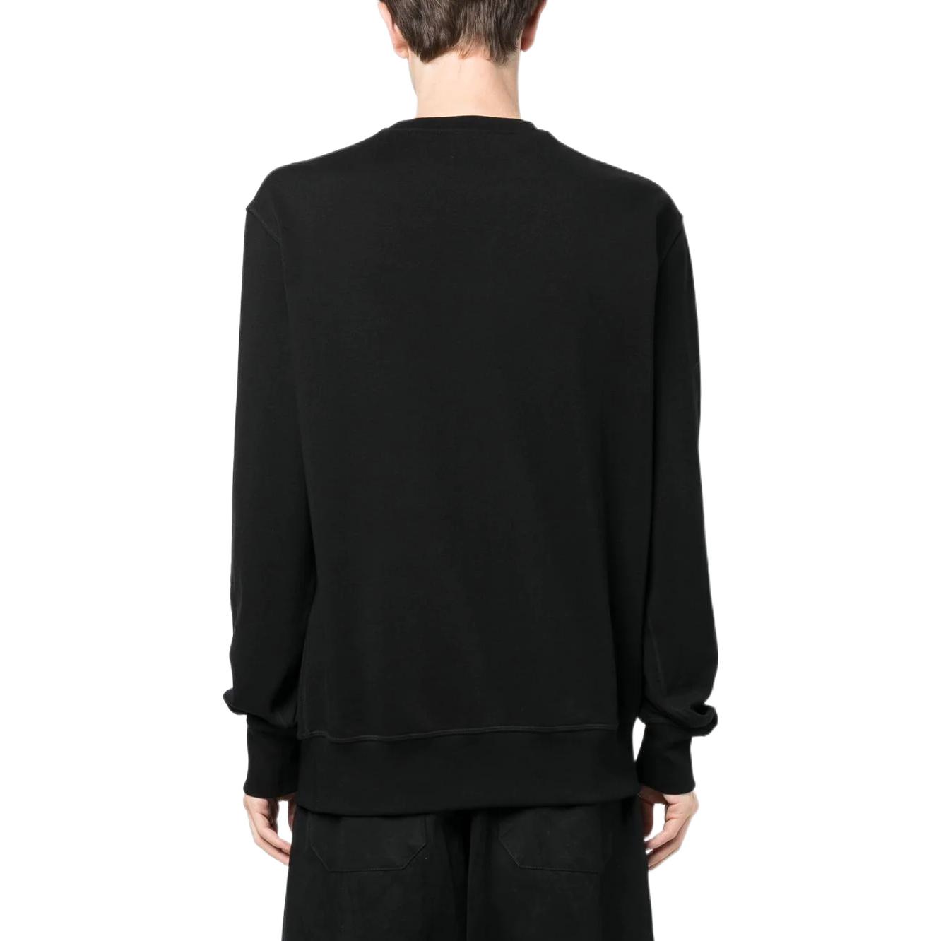 Shop Alexander McQueen SS23  Black Pullover Sweatshirt with Logo Print. 727295-QUZ24-0901