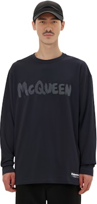 Alexander McQueen SS23 黑色純色長袖圓領衛衣 750663 QVZ13 0901 Purchase Alexander McQueen SS23 黑色純色長袖圓領衛衣 750663 QVZ13 0901