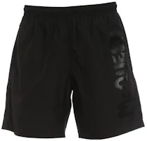 Order Alexander McQueen SS23 Pantalones Cortos de Baño Negros con Logo Graffiti. 660060-4419Q-1060