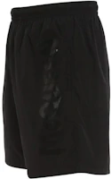 Shop Alexander McQueen SS23 Pantalones Cortos de Baño Negros con Logo Graffiti. 660060-4419Q-1060