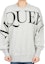 Lookbook Alexander McQueen SS23 Kelabu Sweatshirt Cetak Huruf Loose Fit Crewneck 705002-QUZ23-0902