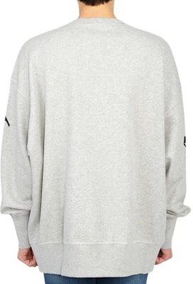 Alexander McQueen SS23 Kelabu Sweatshirt Cetak Huruf Loose Fit Crewneck 705002-QUZ23-0902 Purchase Alexander McQueen SS23 Kelabu Sweatshirt Cetak Huruf Loose Fit Crewneck 705002-QUZ23-0902