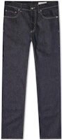 Alexander McQueen SS23 Solid Color Straight-Leg Jeans Deep Blue 650101-QSY48-4142 Alexander McQueen SS23 Solid Color Straight-Leg Jeans Deep Blue 650101-QSY48-4142