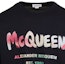 Shop 알렉산더 맥퀸 SS23 알파벳 프린트 유니섹스 블랙 스웻셔츠 750668-QVZ15-0901