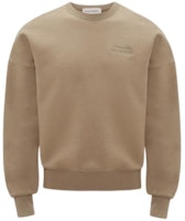 Alexander McQueen SS23 Beige Embossed Logo Crewneck Pullover Sweatshirt . 727304-QUX63-9502 Alexander McQueen SS23 Beige Embossed Logo Crewneck Pullover Sweatshirt . 727304-QUX63-9502