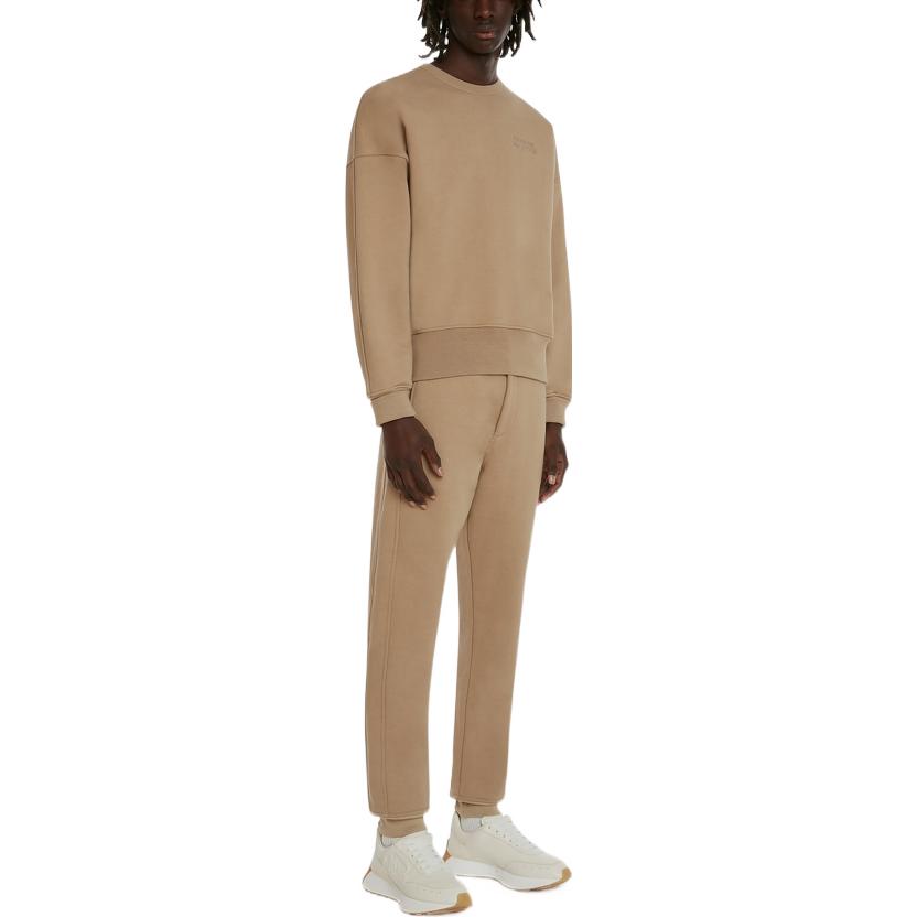 Purchase 亚历山大麦昆 SS23 米色压纹Logo圆领套头卫衣 727304-QUX63-9502