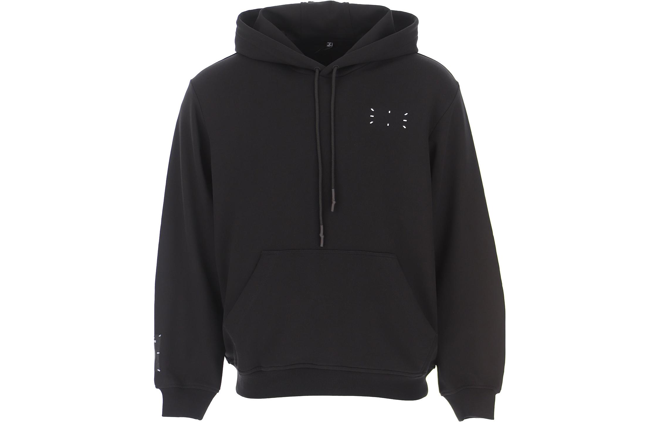 Alexander McQueen SS23 Black Logo Hoodie Long-Sleeve Pullover 624727-RPR20-1000