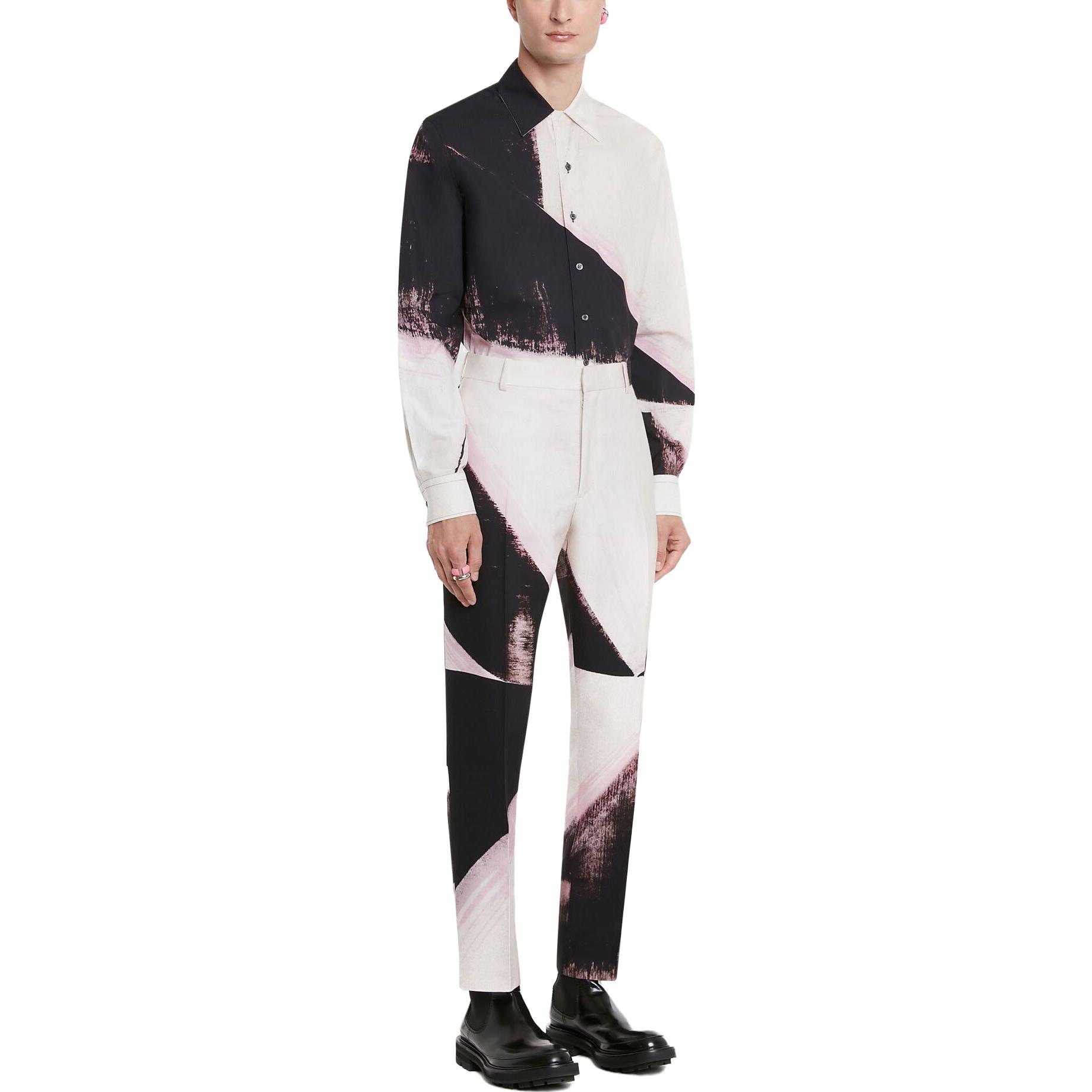 Purchase Pantalones Casuales Slim Multicolor Hombre Alexander McQueen SS23 Colorblock. 735142-QUQ02-5772