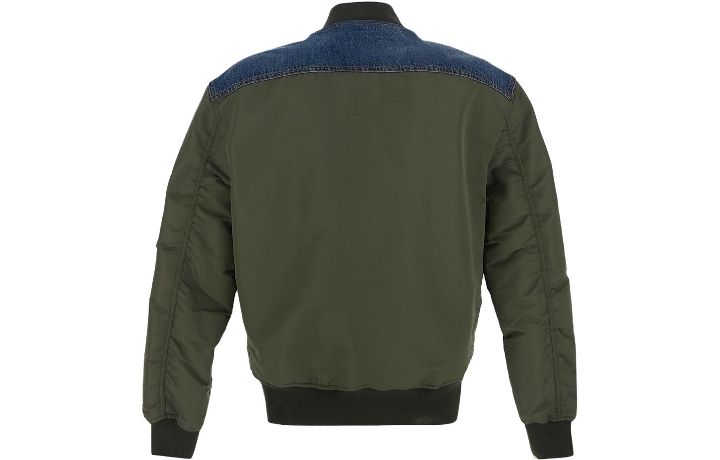 Lookbook Alexander McQueen SS23 Contrast Zip Long-Sleeve Jacket Men’s Army Green 722122-QUZ05-0903
