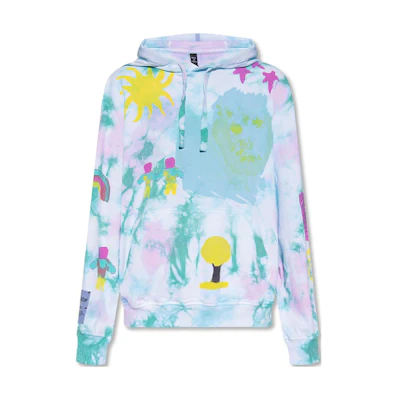 Alexander McQueen SS23 Graffiti Print Hoodie Multicolor Sweatshirt 624727-RST71-4200