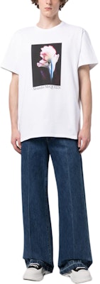 Alexander McQueen SS23 Baju T-Casual Cetakan Grafik Putih Lelaki 750658QVZ090900 Purchase Alexander McQueen SS23 Baju T-Casual Cetakan Grafik Putih Lelaki 750658QVZ090900