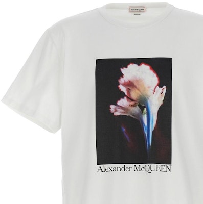 Alexander McQueen SS23 Baju T-Casual Cetakan Grafik Putih Lelaki 750658QVZ090900 Cheap Alexander McQueen SS23 Baju T-Casual Cetakan Grafik Putih Lelaki 750658QVZ090900