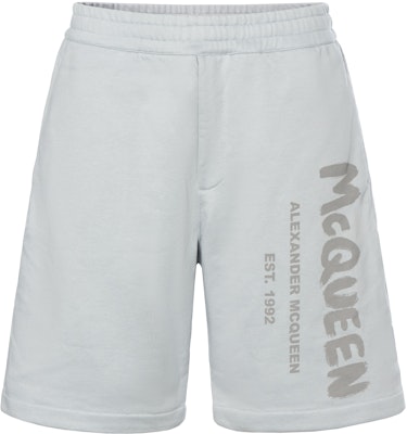 Alexander McQueen SS23 Seluar Pendek Lelaki Kelabu Logo Cetak Fit Santai 68871-7QUZ8-10912 Buy Alexander McQueen SS23 Seluar Pendek Lelaki Kelabu Logo Cetak Fit Santai 68871-7QUZ8-10912