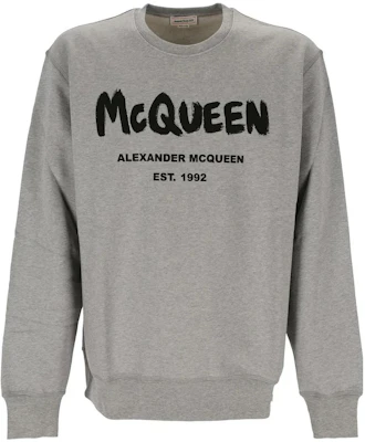 Alexander McQueen SS23 Kelabu Logo Cetak Crewneck Lengan Panjang Sweatshirt Lelaki 688713-QTZ81-0902 Buy Alexander McQueen SS23 Kelabu Logo Cetak Crewneck Lengan Panjang Sweatshirt Lelaki 688713-QTZ81-0902