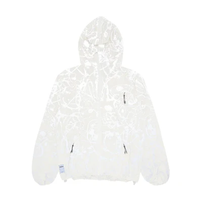 Alexander McQueen SS23 Hand-Painted Print Lightweight Jacket Mens Black 695902-RTA11-8008