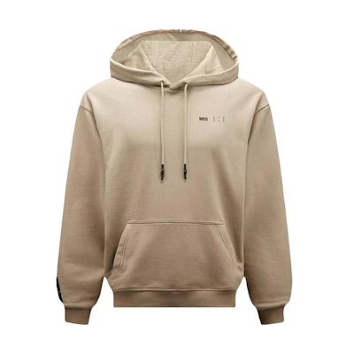 Alexander McQueen SS23 Khaki Pullover Hoodie with Solid Logo Print 624727-RST93-2006