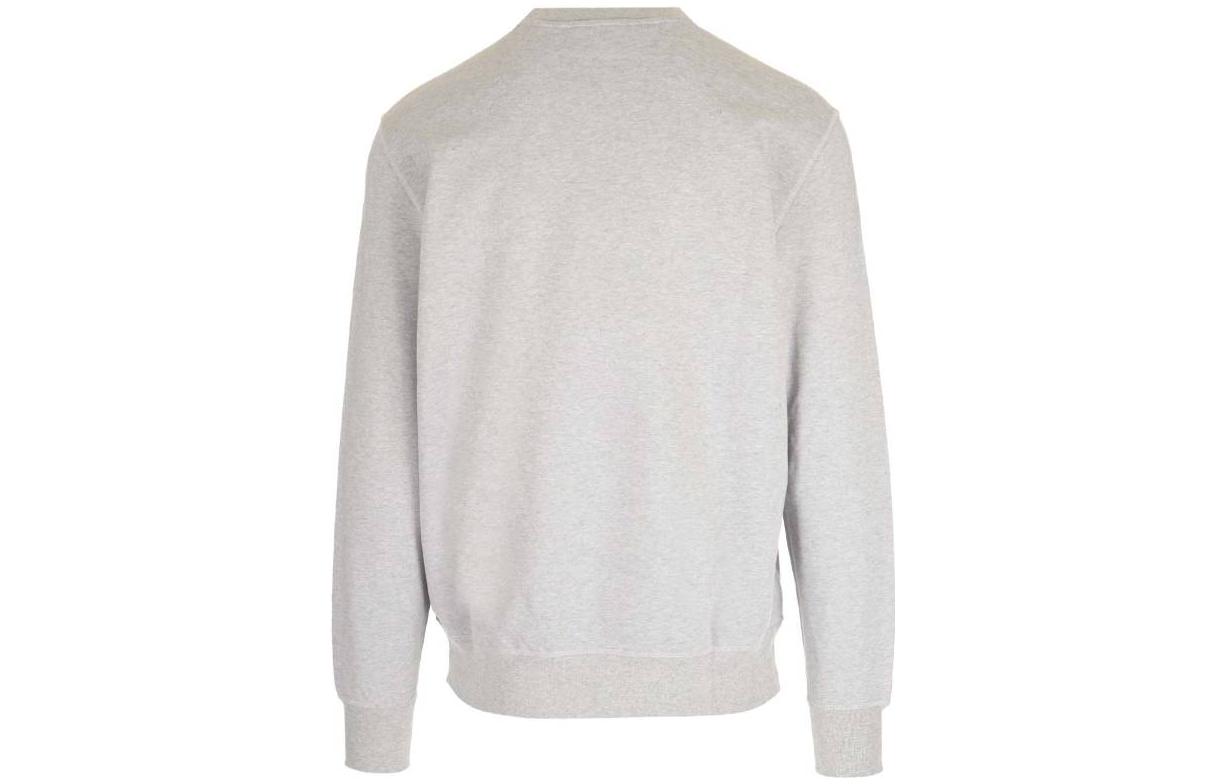 Lookbook Alexander McQueen SS23 Letter Print Crewneck Sweatshirt Lelaki Dove Grey. 688713-QVZ81-0922