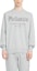 Shop Alexander McQueen SS23 Letter Print Crewneck Sweatshirt Lelaki Dove Grey. 688713-QVZ81-0922