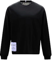 Alexander McQueen SS23 Logo Patch Crewneck Sweatshirt Black Mens 661254-RRT11-1000 Alexander McQueen SS23 Logo Patch Crewneck Sweatshirt Black Mens 661254-RRT11-1000