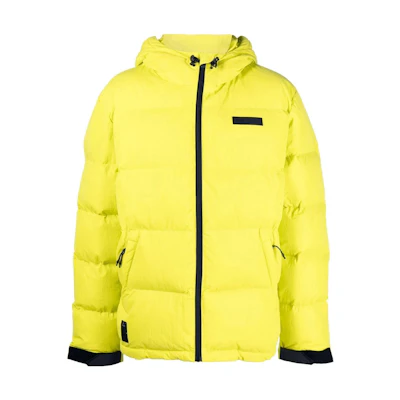 Alexander McQueen SS23 Logo Patch Yellow Hoodie Jacket 695934-RRA17-7001