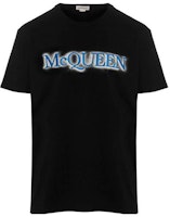 Alexander McQueen SS23 Logo Print Crewneck T-Shirt Black 727270-QUZ12-0901 Alexander McQueen SS23 Logo Print Crewneck T-Shirt Black 727270-QUZ12-0901