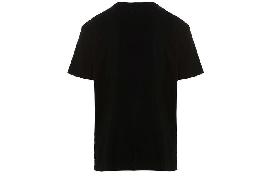 Lookbook Alexander McQueen SS23 標誌印花黑色圓領T恤 727270-QUZ12-0901