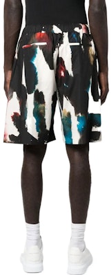 Alexander McQueen SS23 Logo Print Elastic Waist Casual Shorts Multi-color Men 726838-QUO76-8500 Shop Alexander McQueen SS23 Logo Print Elastic Waist Casual Shorts Multi-color Men 726838-QUO76-8500