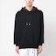 Lookbook Alexander McQueen SS23 Logo Print Hoodie Hitam Lengan Panjang 722588-QUX75-0901