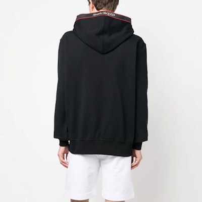 Alexander McQueen SS23 Logo Print Hoodie Hitam Lengan Panjang 722588-QUX75-0901 Shop Alexander McQueen SS23 Logo Print Hoodie Hitam Lengan Panjang 722588-QUX75-0901