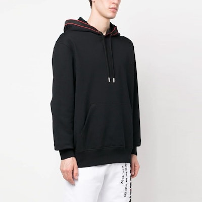 Alexander McQueen SS23 Logo Print Hoodie Hitam Lengan Panjang 722588-QUX75-0901 Purchase Alexander McQueen SS23 Logo Print Hoodie Hitam Lengan Panjang 722588-QUX75-0901