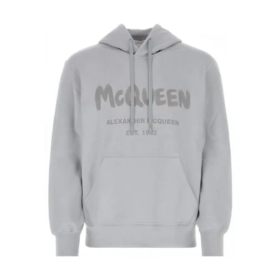 Alexander McQueen SS23 Logo Print Hoodie Grey () 688715-QUZ81-0912