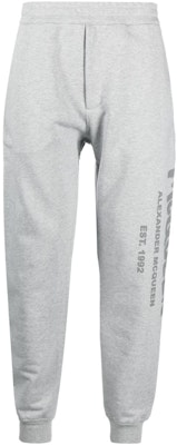 Alexander McQueen SS23 Logo Print Jogger Sweatpants Grey . 688714-QVZ81-0922 Buy Alexander McQueen SS23 Logo Print Jogger Sweatpants Grey . 688714-QVZ81-0922