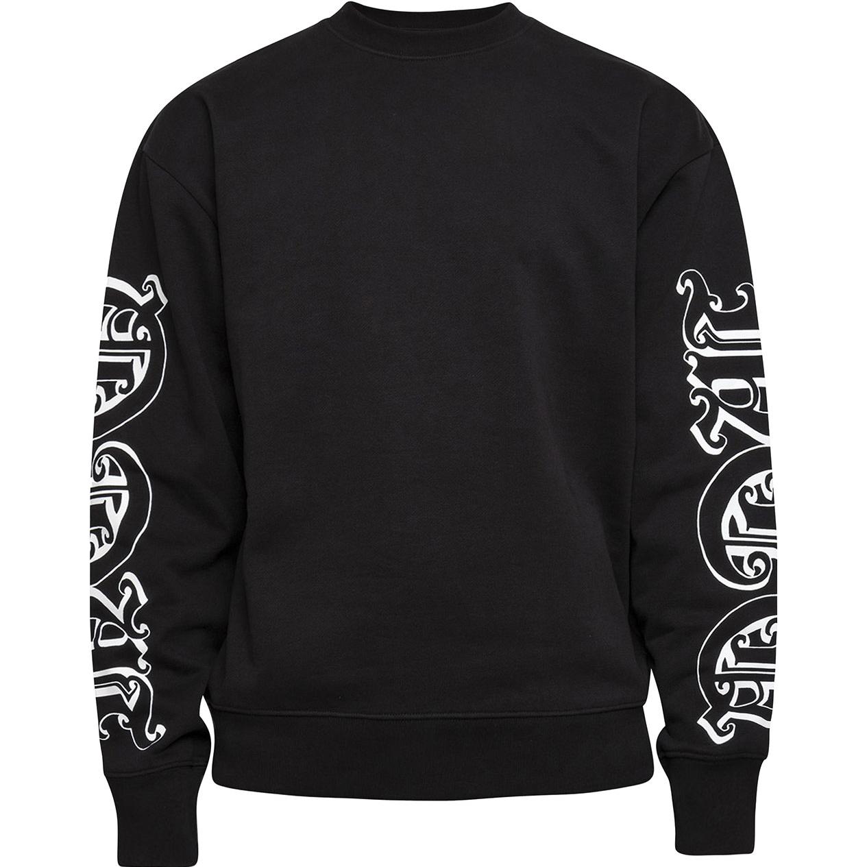 Alexander McQueen SS23 Logo Print Pullover Sweatshirt Black Men’s 348041-RJR15-1000