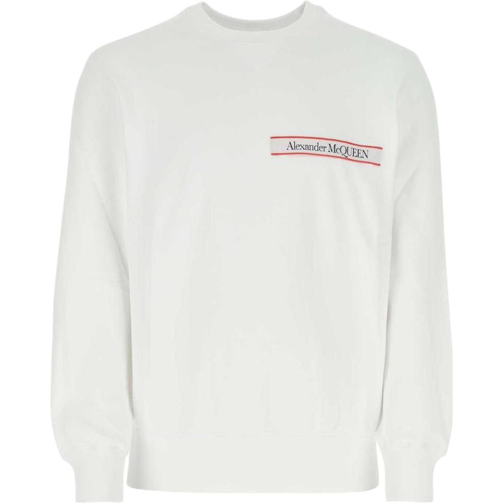 Alexander McQueen SS23 Logo Strap Sweatshirt White () 642663-QTX75-0910