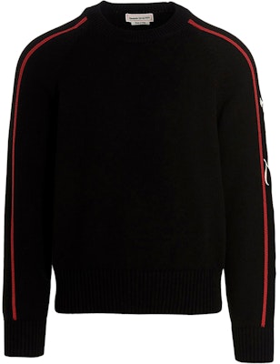Alexander McQueen SS23 Men’s Contrast Trim Knit Sweater Black 729262-Q1XGD-1136 Buy Alexander McQueen SS23 Men’s Contrast Trim Knit Sweater Black 729262-Q1XGD-1136