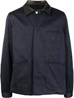 Alexander McQueen SS23 Navy Blue Jacket with Logo Print 703322-QTZ49-0903 Alexander McQueen SS23 Navy Blue Jacket with Logo Print 703322-QTZ49-0903