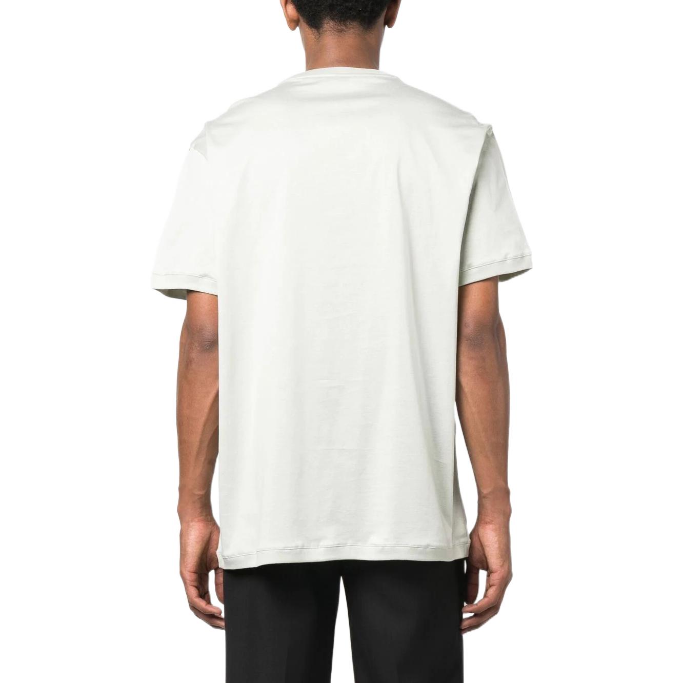 Shop 亚历山大麦昆SS23 Opal刺绣标志圆领T恤. 682868-QUX89-4920