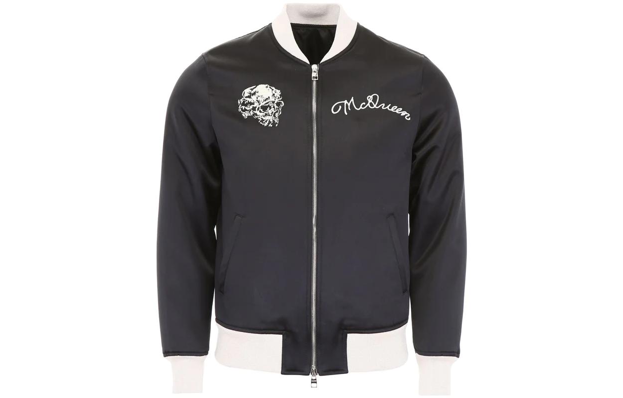 Alexander McQueen SS23 Printed Crew Neck Jacket 543230-QMR15-1000