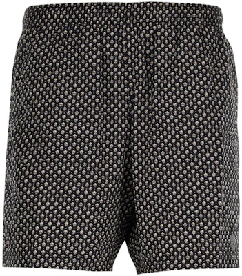 알렉산더 맥퀸 SS23 해골 프린트 블랙 남성 캐주얼 비치 반바지. 549980-4419Q-4079 Order 알렉산더 맥퀸 SS23 해골 프린트 블랙 남성 캐주얼 비치 반바지. 549980-4419Q-4079