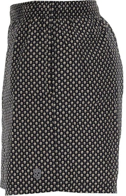 알렉산더 맥퀸 SS23 해골 프린트 블랙 남성 캐주얼 비치 반바지. 549980-4419Q-4079 Shop 알렉산더 맥퀸 SS23 해골 프린트 블랙 남성 캐주얼 비치 반바지. 549980-4419Q-4079