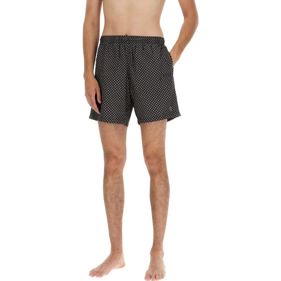 Purchase 알렉산더 맥퀸 SS23 해골 프린트 블랙 남성 캐주얼 비치 반바지. 549980-4419Q-4079
