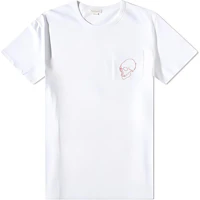 Alexander McQueen SS23 Skull Print Crewneck T-Shirt White Fashion 727284-QUX91-9000 Alexander McQueen SS23 Skull Print Crewneck T-Shirt White Fashion 727284-QUX91-9000