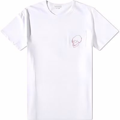Alexander McQueen SS23 Skull Print Crewneck T-Shirt White Fashion 727284-QUX91-9000 Buy Alexander McQueen SS23 Skull Print Crewneck T-Shirt White Fashion 727284-QUX91-9000