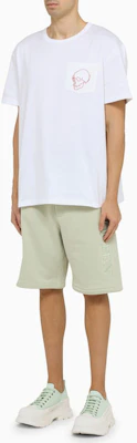 Alexander McQueen SS23 Skull Print Crewneck T-Shirt White Fashion 727284-QUX91-9000 Lookbook Alexander McQueen SS23 Skull Print Crewneck T-Shirt White Fashion 727284-QUX91-9000