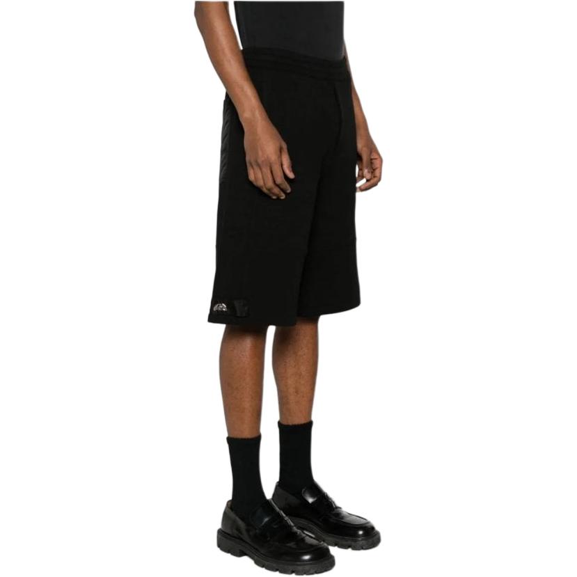Purchase Alexander McQueen SS24  Solid Mid-Rise Knit Casual Shorts Black 766094-QXAAC-1000