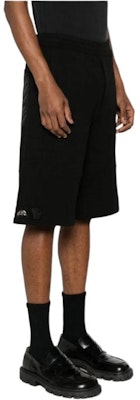 Alexander McQueen SS24 Solid Mid-Rise Knit Casual Shorts Black 766094-QXAAC-1000 Purchase Alexander McQueen SS24 Solid Mid-Rise Knit Casual Shorts Black 766094-QXAAC-1000