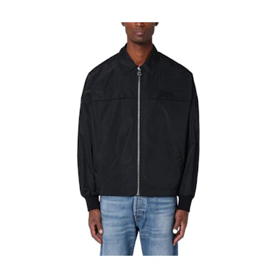 Alexander McQueen SS24 Black Zipped Long Sleeve Jacket 792111-QRAAJ-1000