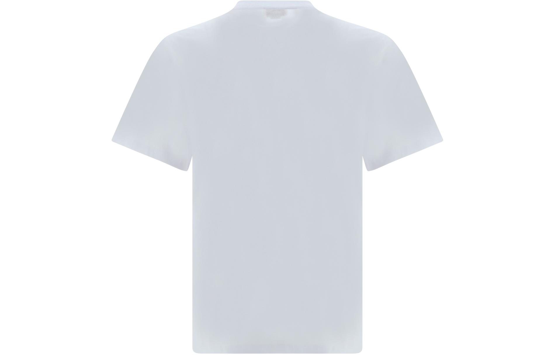 Lookbook Alexander McQueen SS24 Dutch Flower Logo Print Loose Fit White T-Shirt Mens. 781969-QTABD-0909