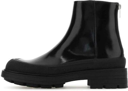 Alexander McQueen亞歷山大麥昆堆疊皮革時尚拉鍊短筒靴男款黑色 Buy Alexander McQueen亞歷山大麥昆堆疊皮革時尚拉鍊短筒靴男款黑色
